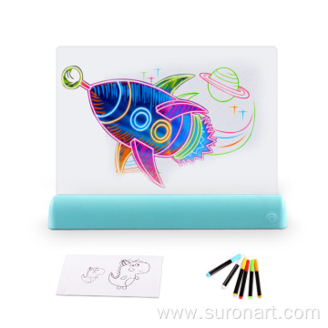 Kids Light Up Colorful Doodle Drawing Board 3d